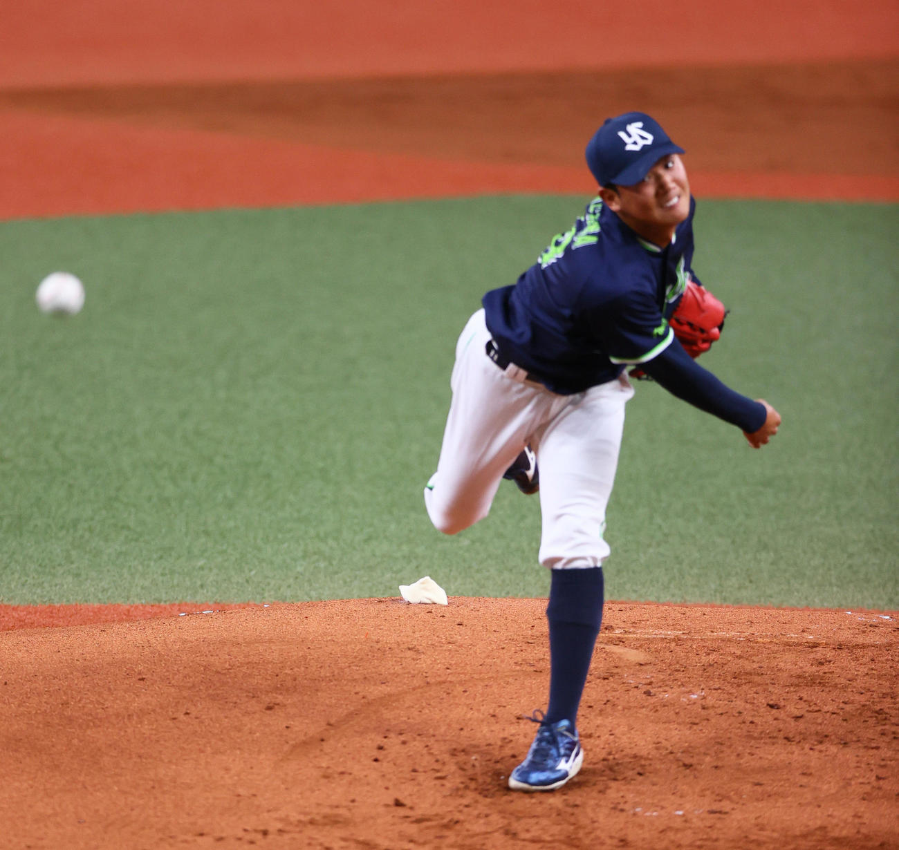 オリックス対ヤクルト　ヤクルト先発の奥川（撮影・上山淳一）