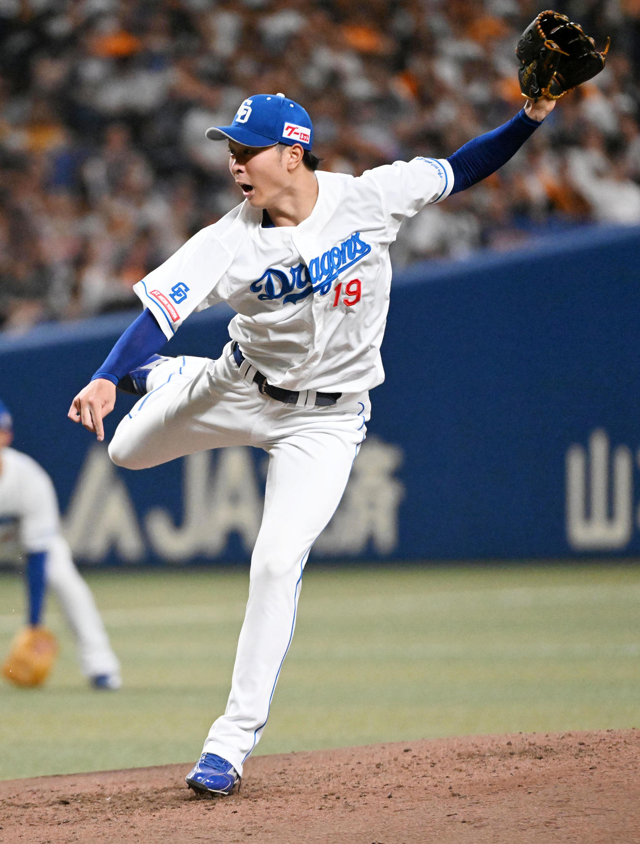 中日対巨人　中日先発の高橋宏（撮影・前岡正明）