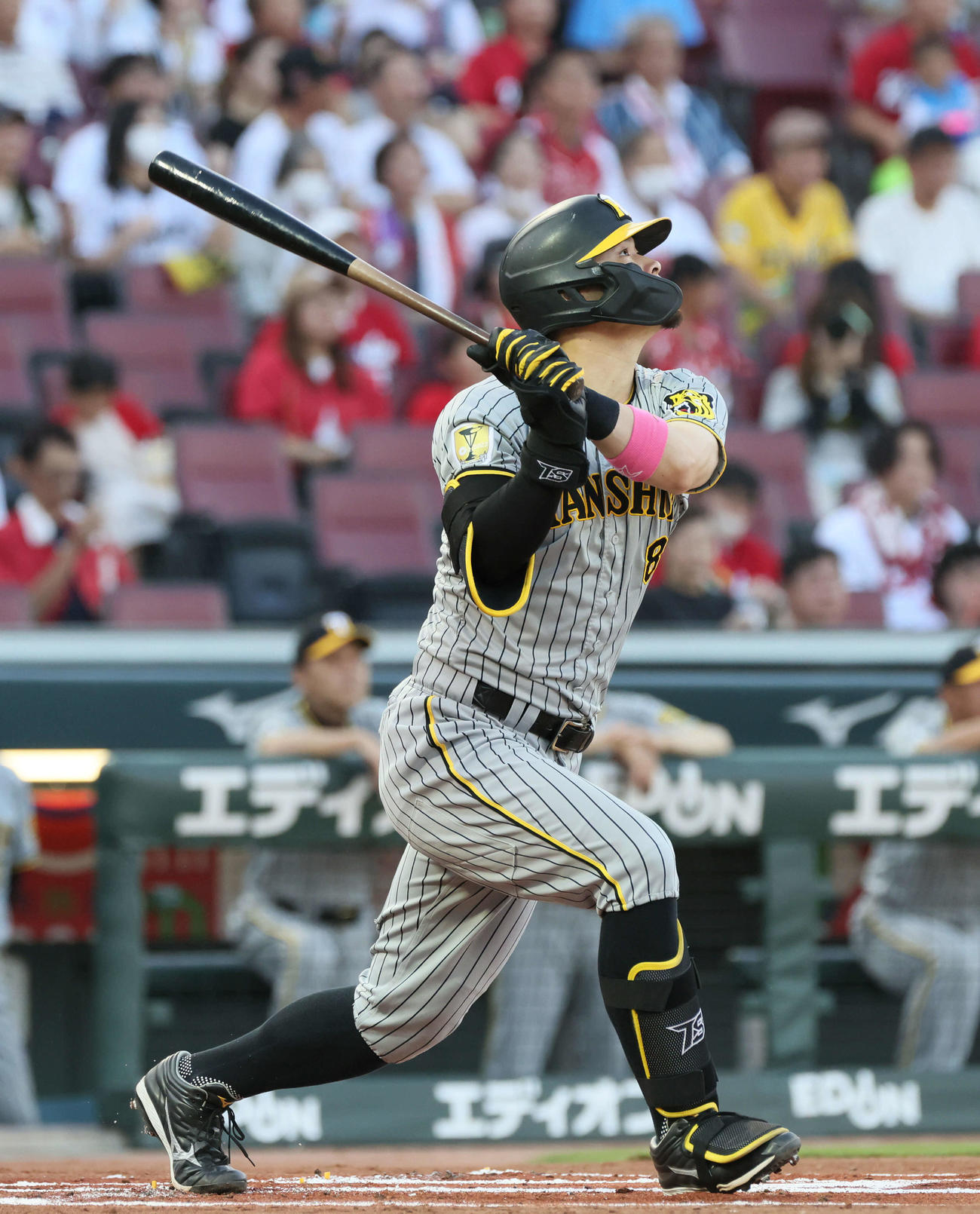 阪神佐藤輝明（2024年8月23日撮影）