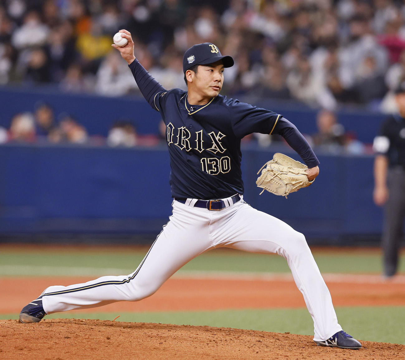 オリックス小野泰己(2024年3月23日撮影)