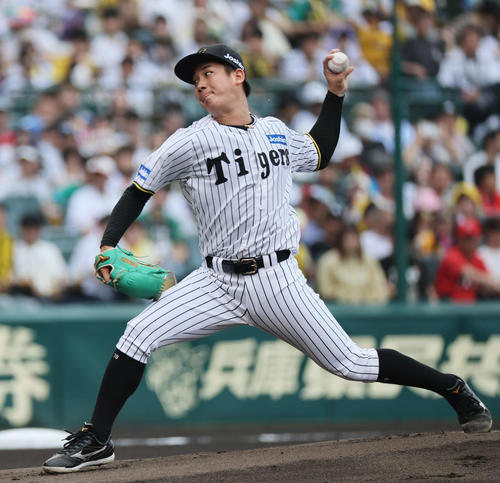 阪神対広島　阪神先発の伊原（撮影・宮崎幸一）