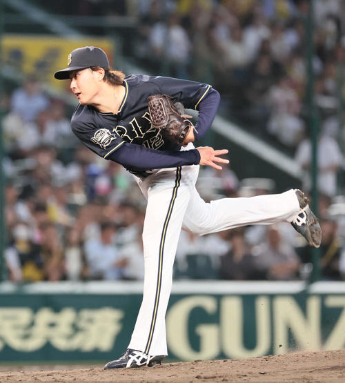 阪神対オリックス　オリックス先発の東は6回まで1安打無失点と好投する（撮影・宮崎幸一）
