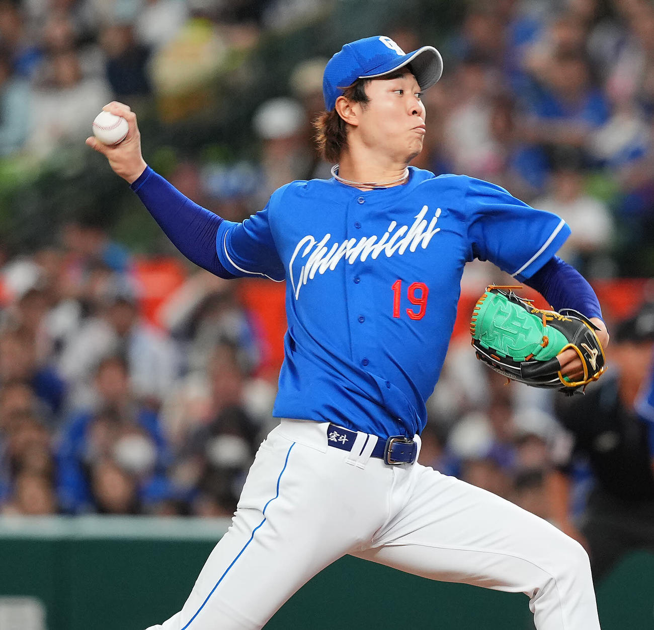 西武対中日　力投する中日先発の高橋宏（撮影・垰建太）