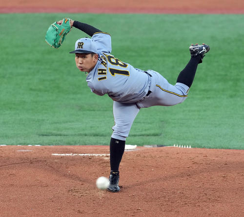 阪神伊原陵人（2025年8月28日撮影）