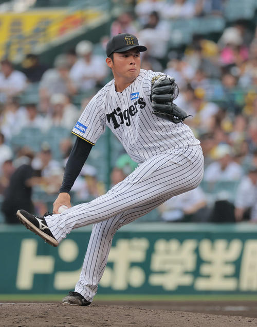 20日のDeNA戦で３番手で登板した阪神の椎葉