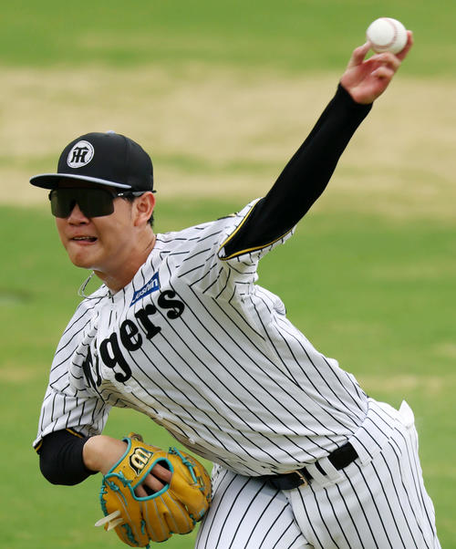 阪神及川雅貴（2025年9月25日撮影）