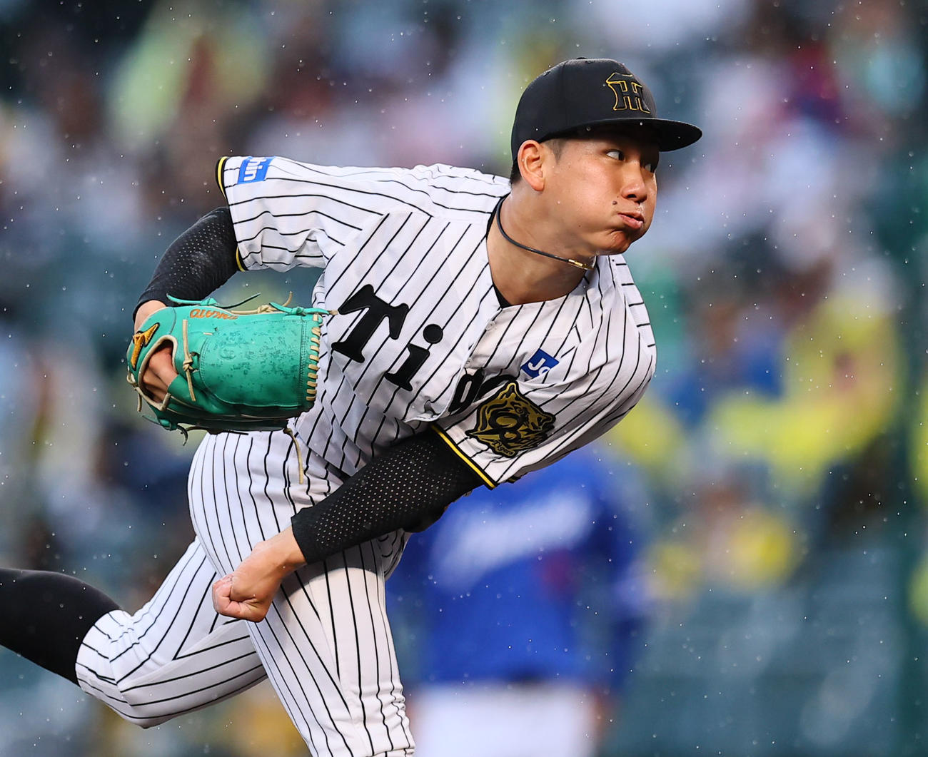 阪神対中日　6回4安打1失点の阪神伊原（撮影・藤尾明華）