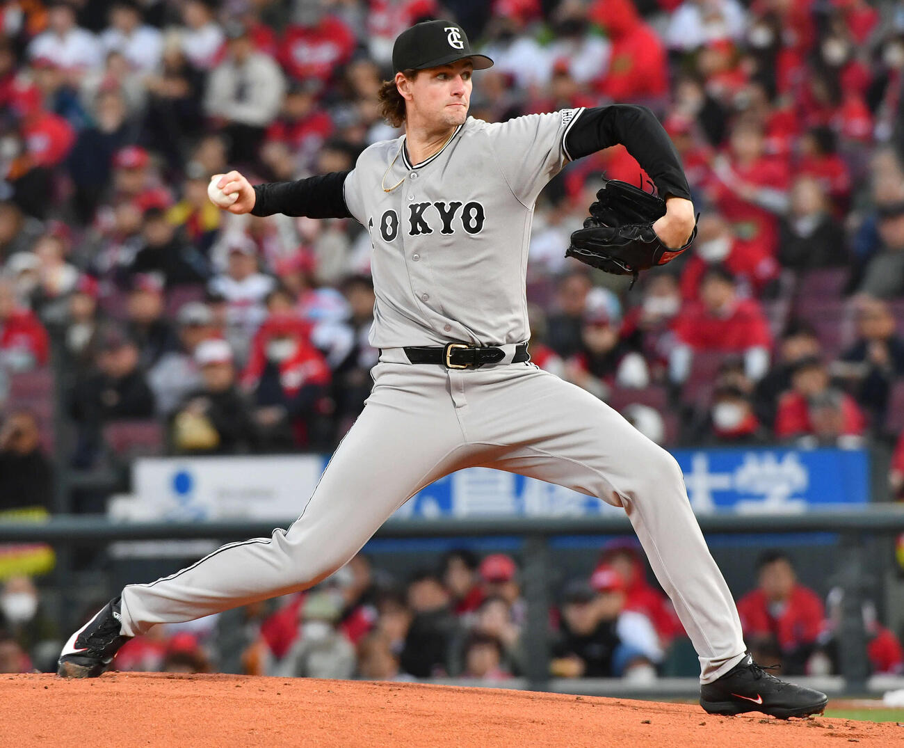 広島対巨人　巨人先発のウィットリー（撮影・岩下翔太）
