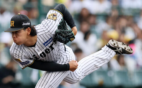 阪神対中日　4回表、阪神3番手で登板する工藤（撮影・加藤哉）