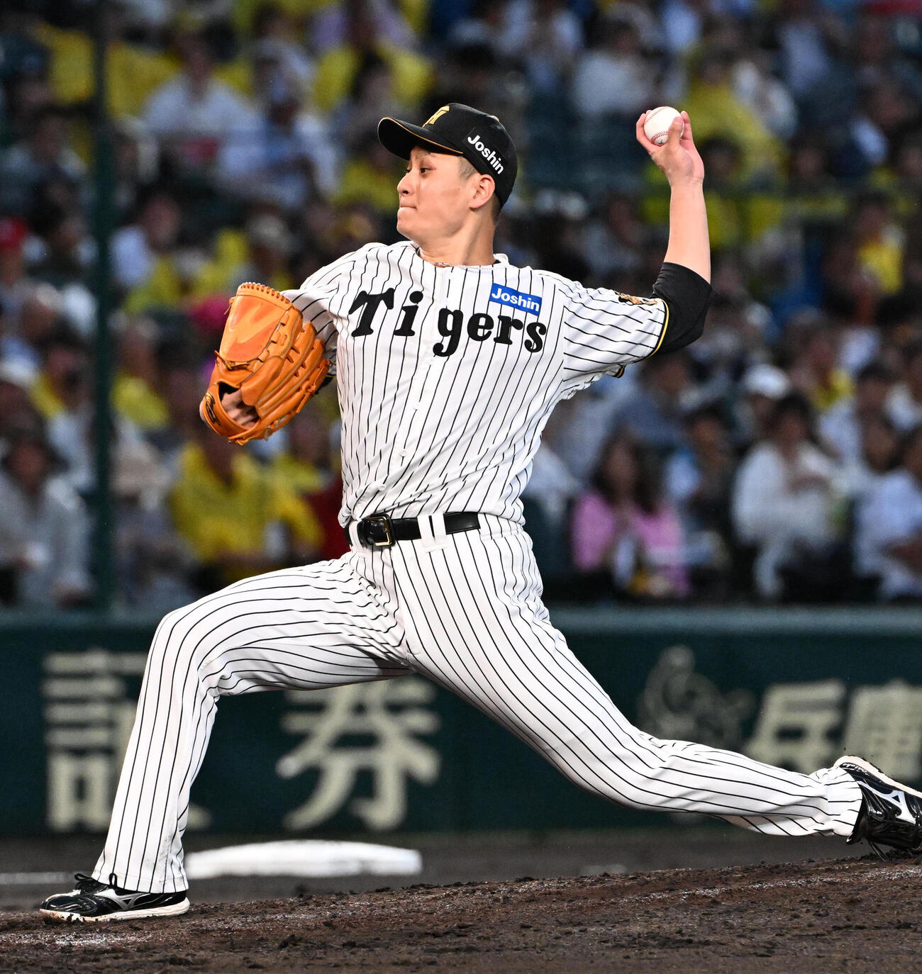 セ・パ交流戦・阪神対日本ハム2回戦　阪神対日本ハム　4回表日ハム1死　大竹耕太郎は日本ハムのロドルフォ・カストロにスローボールを投げる（撮影・石井愛子）