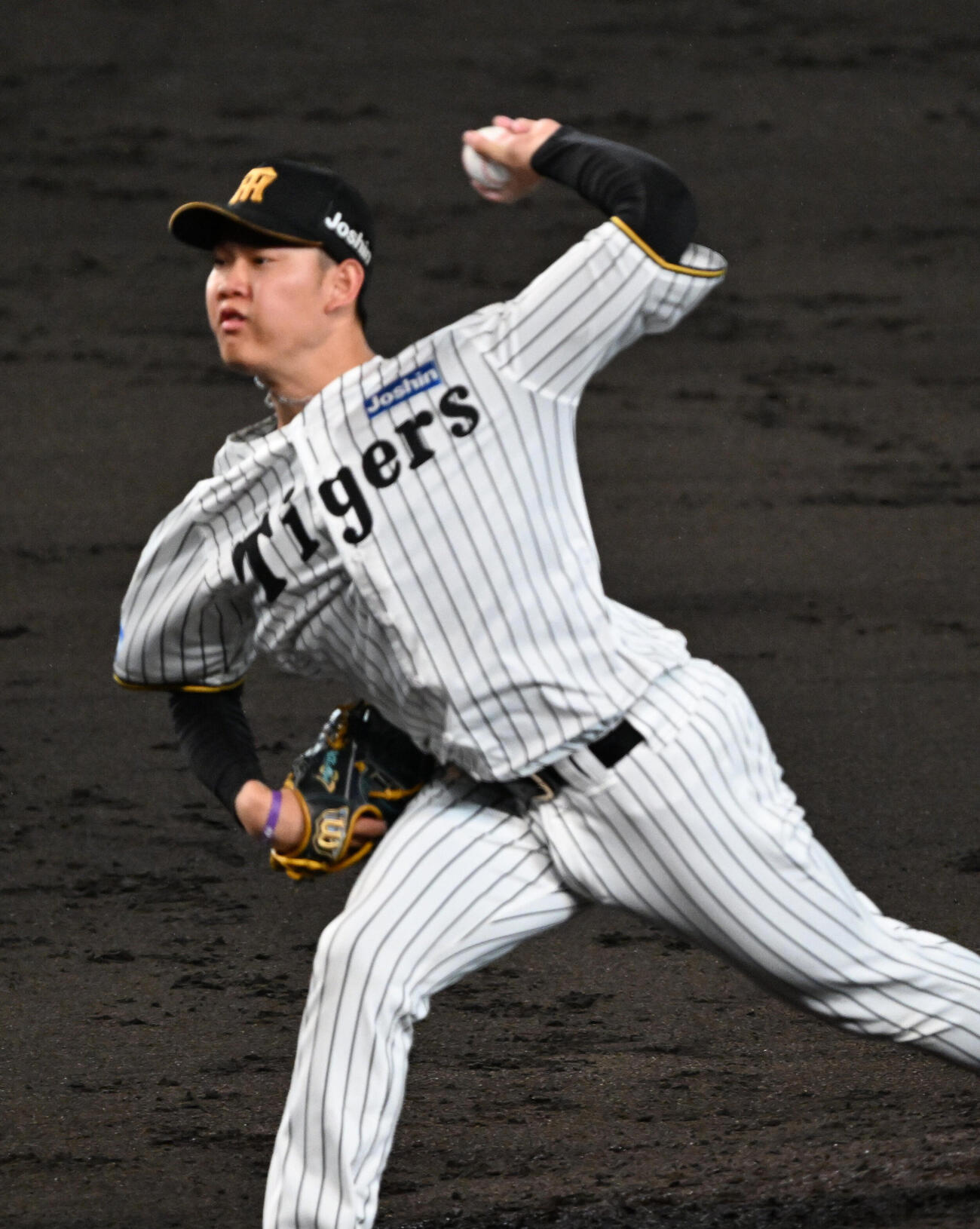 阪神対日本ハム　7回に登板する阪神及川雅貴（撮影・和賀正仁）