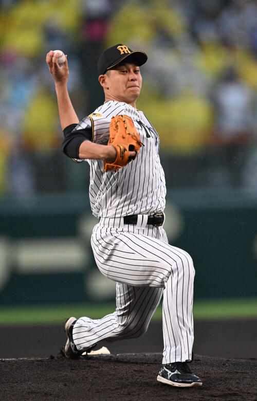 阪神対日本ハム　先発する阪神大竹耕太郎（撮影・和賀正仁）
