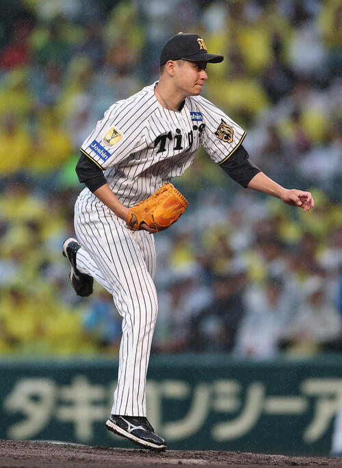 阪神対日本ハム　力投する阪神先発の大竹耕太郎（撮影・前田充）