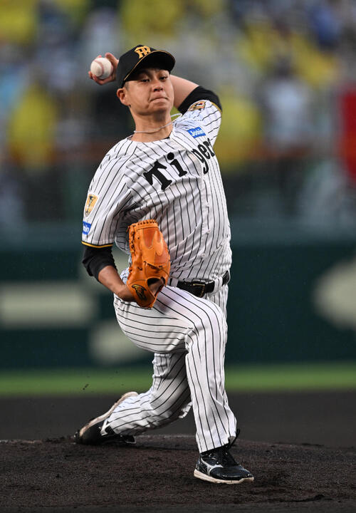 阪神対日本ハム　先発する阪神大竹耕太郎（撮影・和賀正仁）