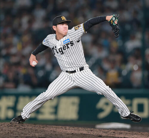 阪神対日本ハム　9回表に登板する阪神工藤泰成（撮影・上山淳一）