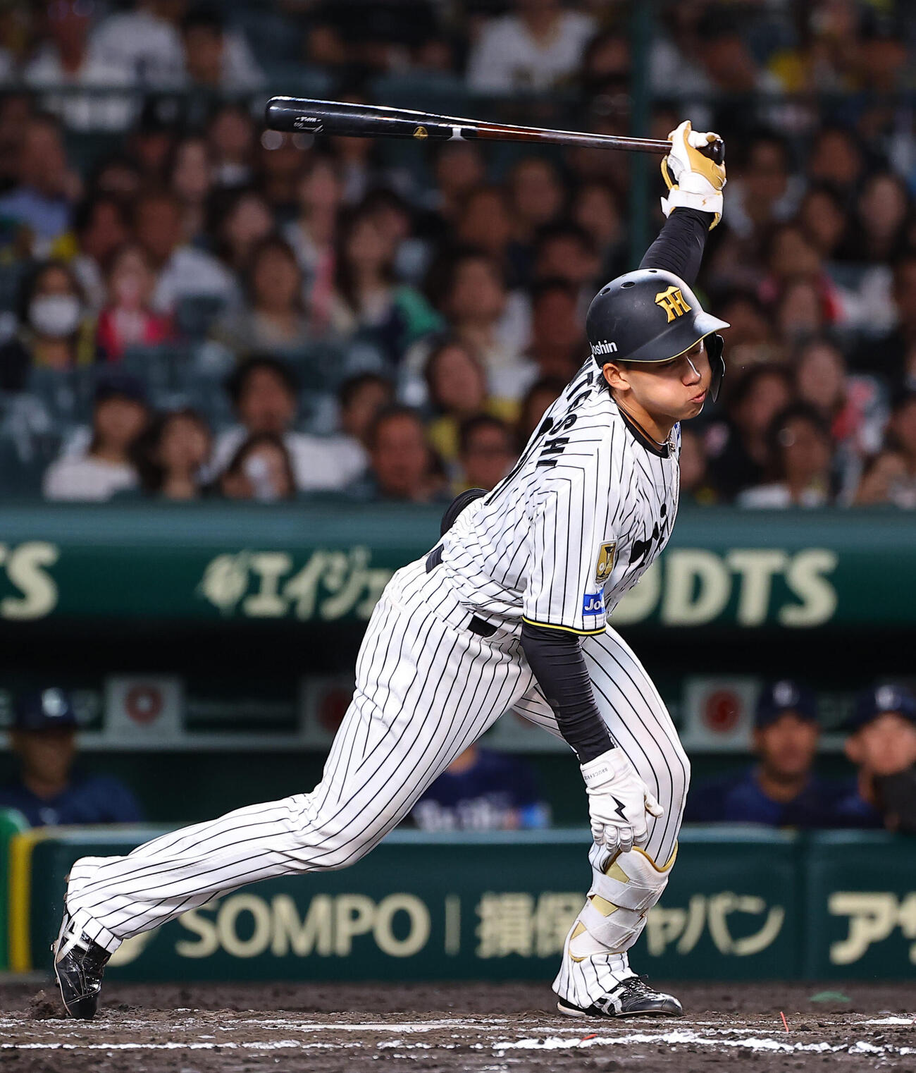 阪神対西武　7回裏阪神2死、立石正広は三振に倒れる（撮影・上田博志）