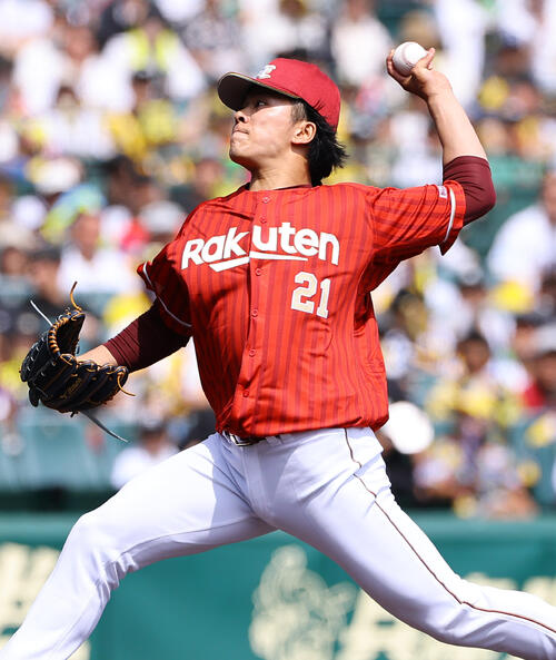 阪神対楽天　楽天先発の早川隆久（撮影・上田博志）