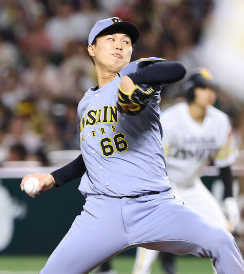 ソフトバンク対阪神　阪神4番手の津田淳哉（撮影・上田博志）