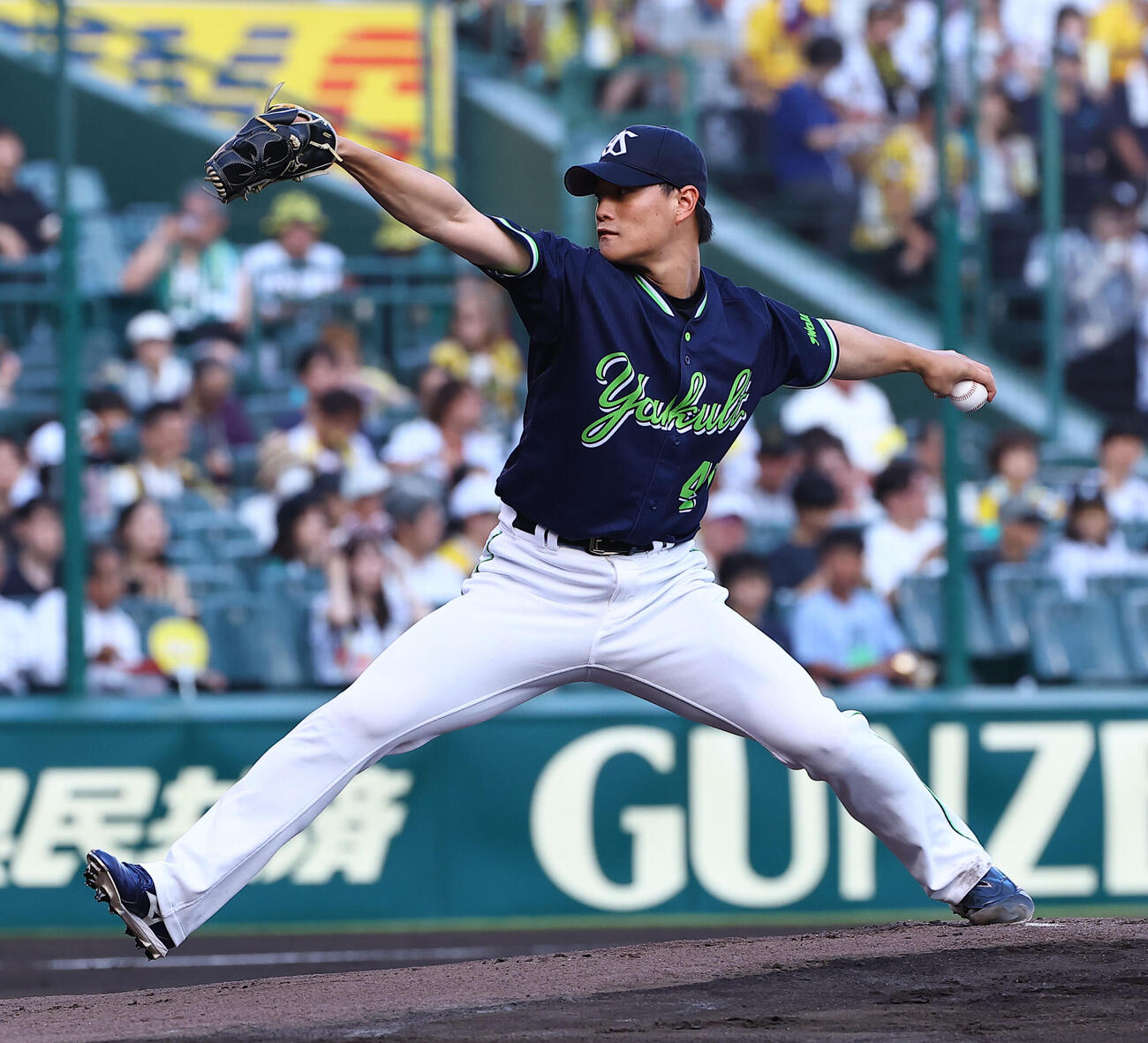 阪神対ヤクルト　ヤクルト先発の高橋奎二（撮影・上田博志）