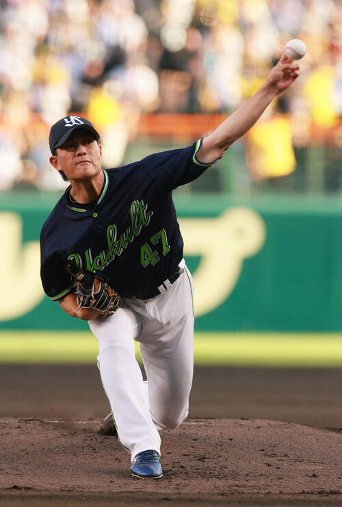 阪神対ヤクルト　ヤクルト先発の高橋奎二（撮影・上山淳一）