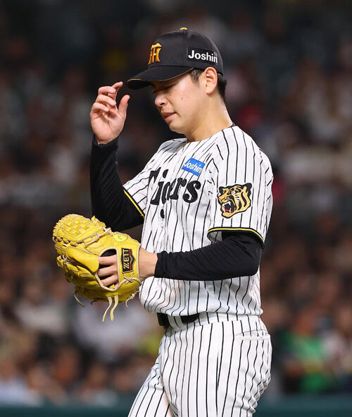 阪神対ヤクルト　6回2失点で降板する下村海翔（撮影・上田博志）