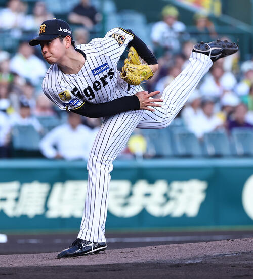 阪神対ヤクルト　阪神先発の下村海翔（撮影・上田博志）