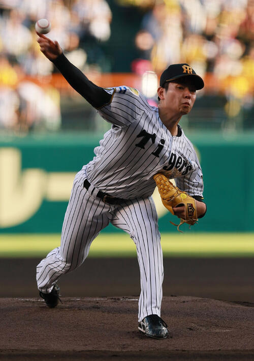 阪神対ヤクルト　阪神先発の下村海翔（撮影・上山淳一）