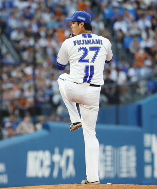 DeNA対巨人　DeNA先発の藤浪晋太郎（撮影・宮地輝）