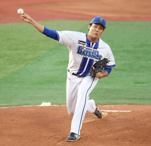 DeNA対巨人　DeNA先発の藤浪晋太郎（撮影・宮地輝）