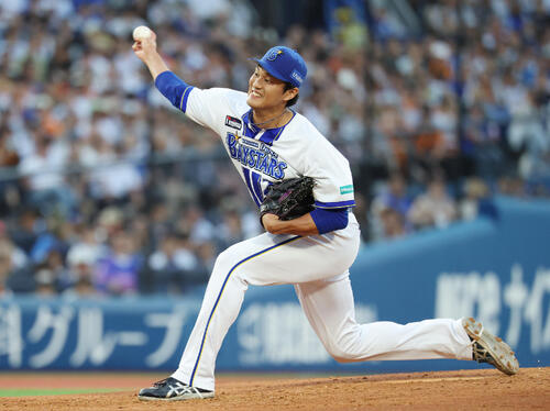 DeNA対巨人　DeNA先発の藤浪晋太郎（撮影・宮地輝）