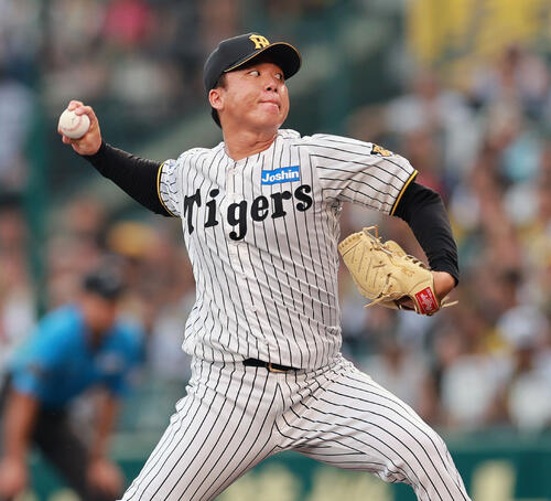 阪神対ヤクルト　阪神先発の村上頌樹（撮影・上山淳一）