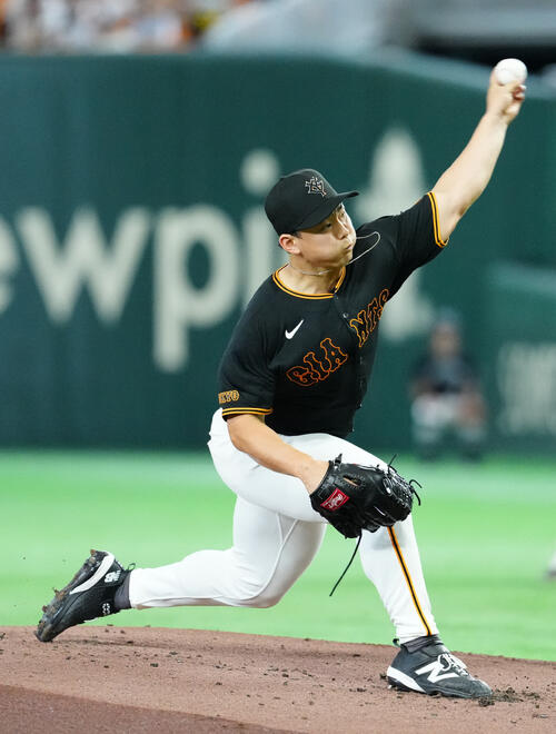 巨人対中日　巨人先発の小笠原慎之介（撮影・江口和貴）