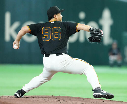 巨人対中日　巨人先発の小笠原慎之介（撮影・江口和貴）