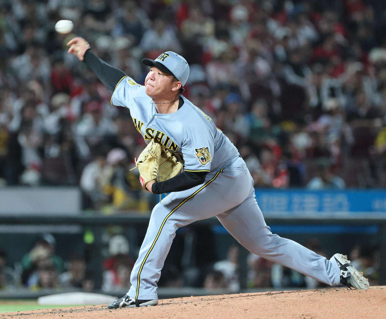 広島杯阪神　阪神先発の村上頌樹（撮影・加藤孝規）