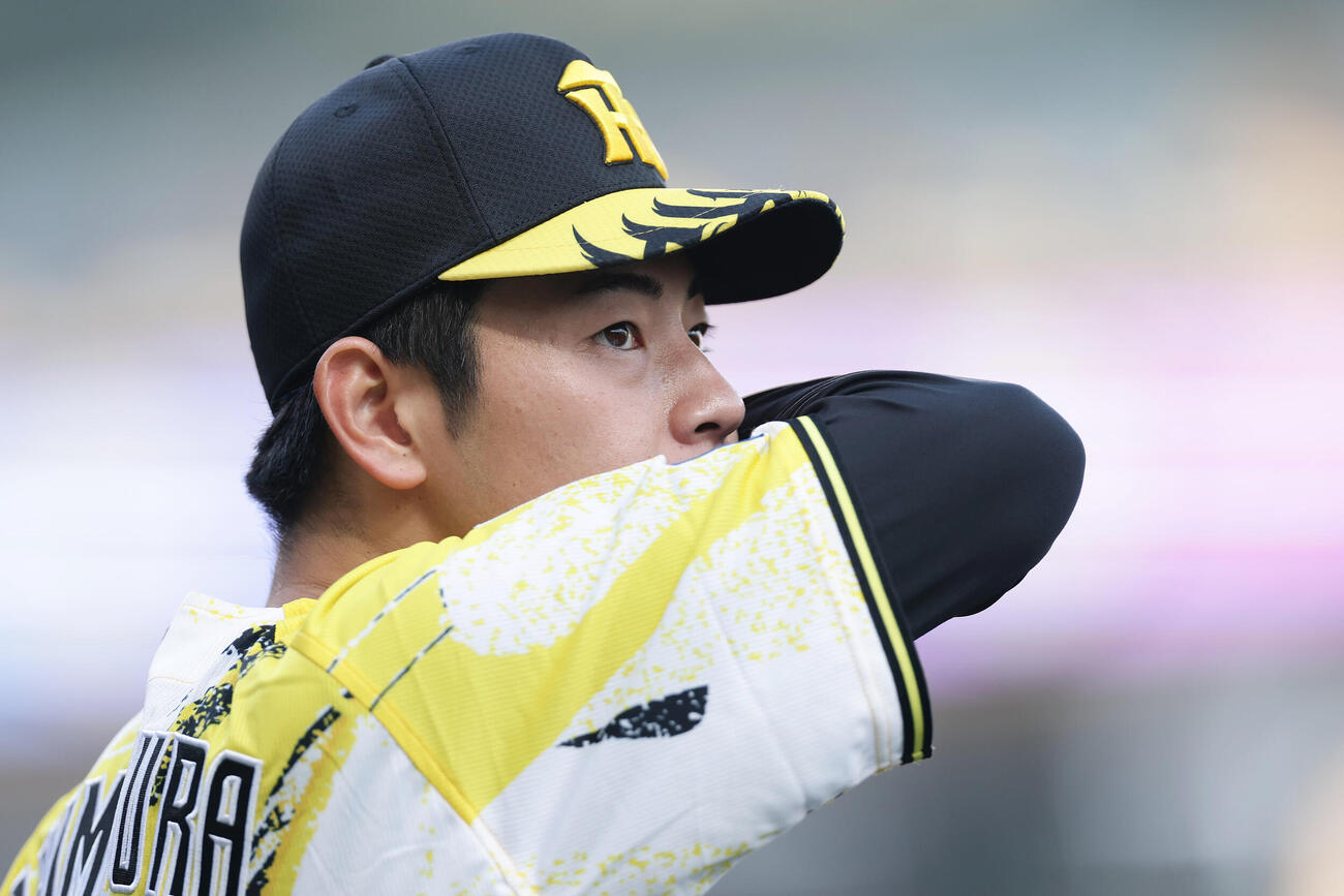 阪神対DeNA DeNA戦に臨む阪神下村海翔（撮影・前田充）
