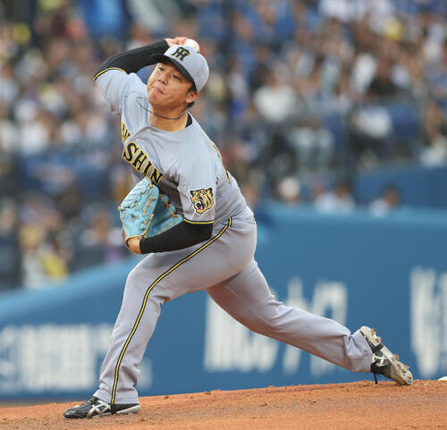 DeNA対阪神　先発登板する阪神村上頌樹（撮影・河田真司）