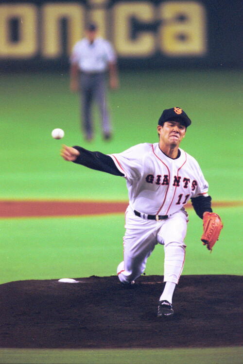 巨人斎藤雅樹(2000年撮影)