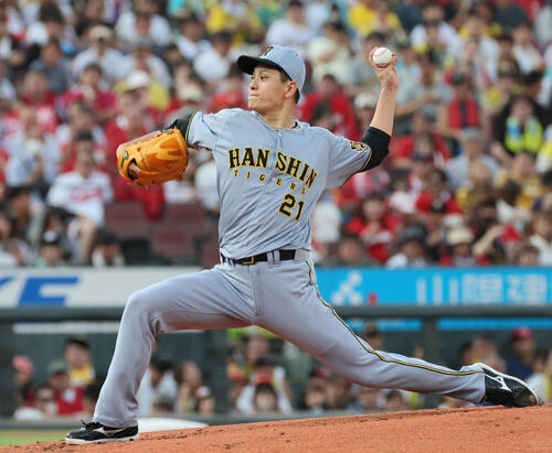 広島対阪神　阪神先発の大竹耕太郎（撮影・加藤孝規）