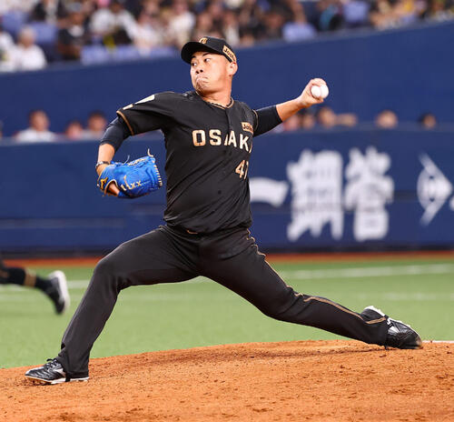 阪神対ヤクルト　阪神4番手の桐敷拓馬（撮影・上田博志）
