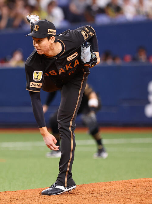 阪神対ヤクルト　阪神3番手の湯浅京己（撮影・上田博志）