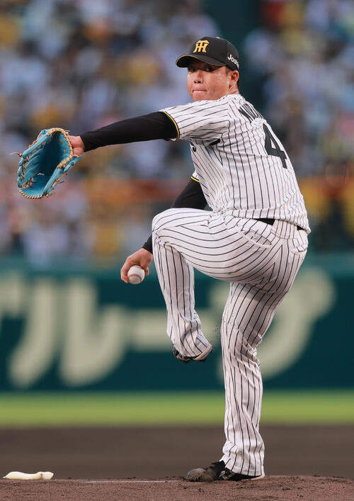 阪神対巨人　阪神先発の村上頌樹（撮影・上山淳一）