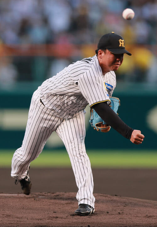 阪神対巨人　阪神先発の村上頌樹（撮影・上山淳一）