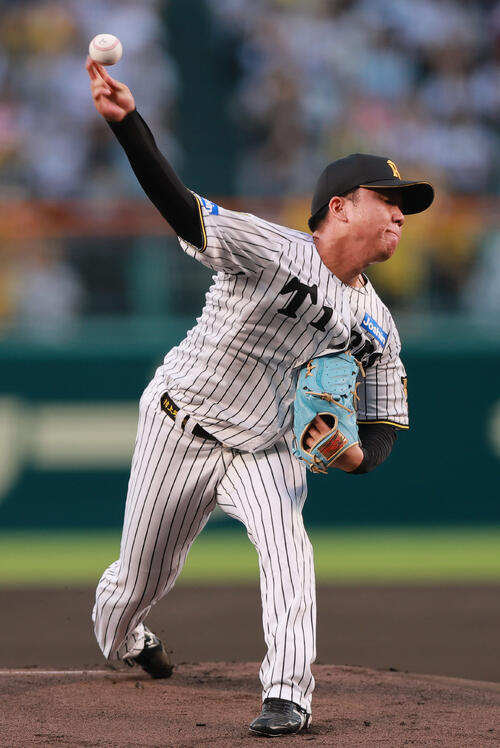 阪神対巨人　阪神先発の村上頌樹（撮影・上山淳一）