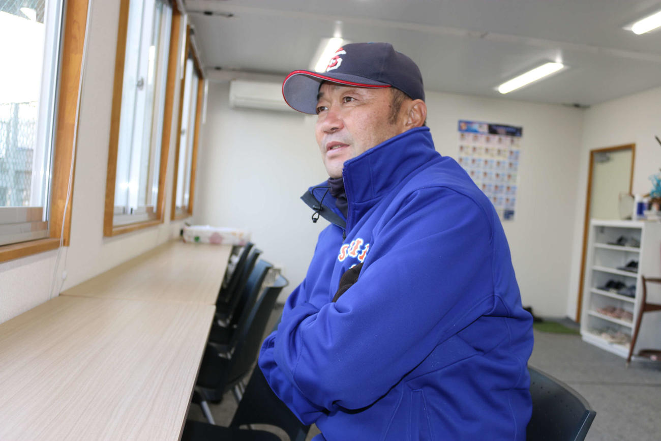 元駒大苫小牧監督として北海道の高校野球シーンを彩った西部ガス香田監督（撮影・中島宙恵）