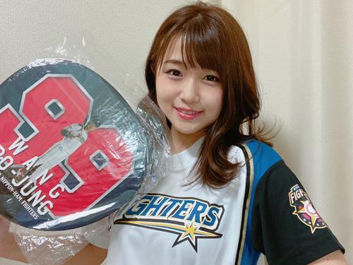 エスコンフィールドHOKKAIDOへの熱い思いをしたためた河野万里奈（本人提供）