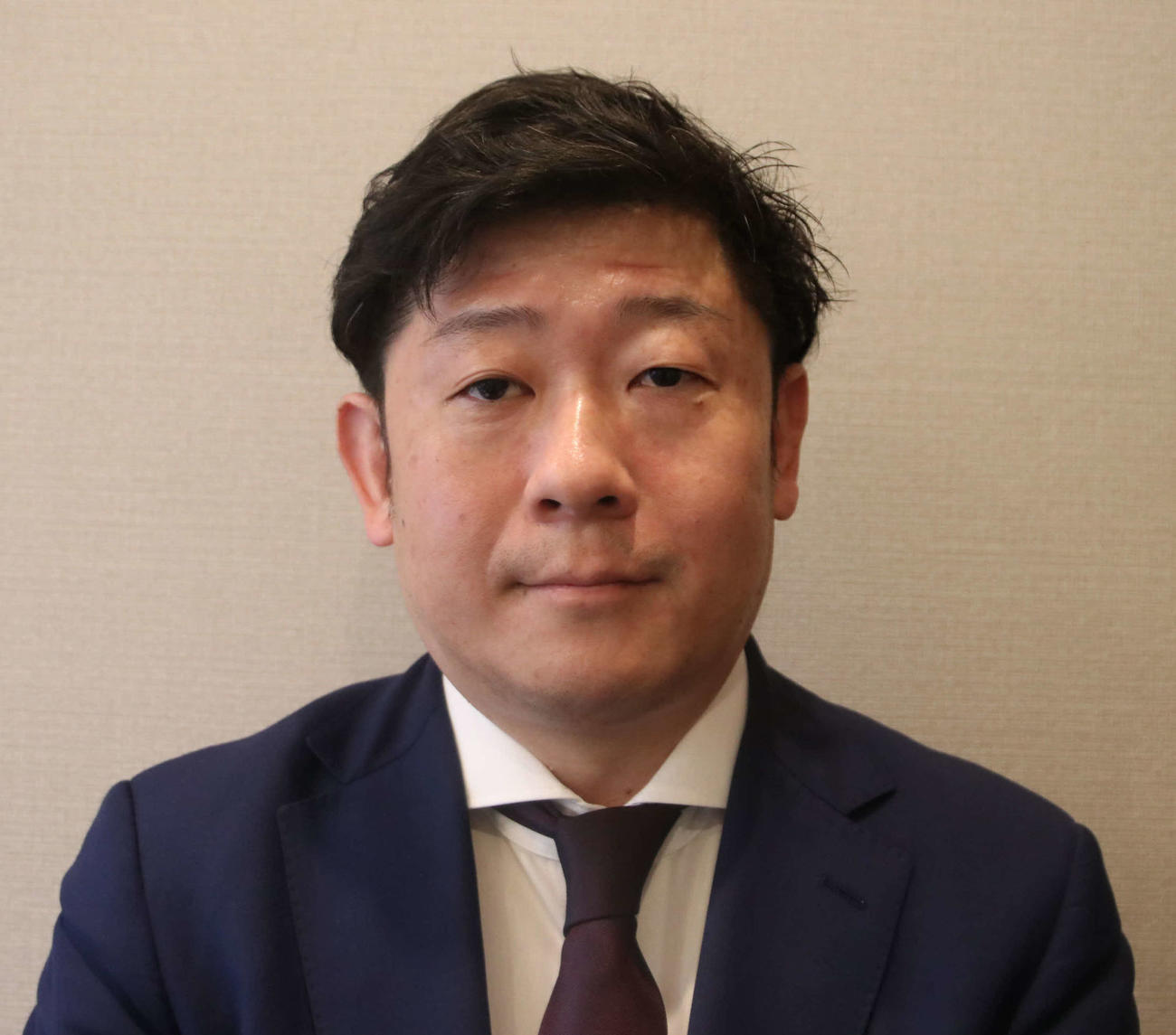 株式会社日本エスコン　首都圏開発事業部　首都圏企画販売グループ長の長嶋さん（撮影・山崎純一）