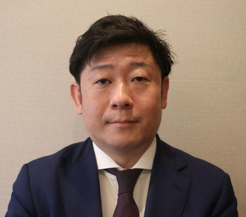 株式会社日本エスコン　首都圏開発事業部　首都圏企画販売グループ長の長嶋さん（撮影・山崎純一）