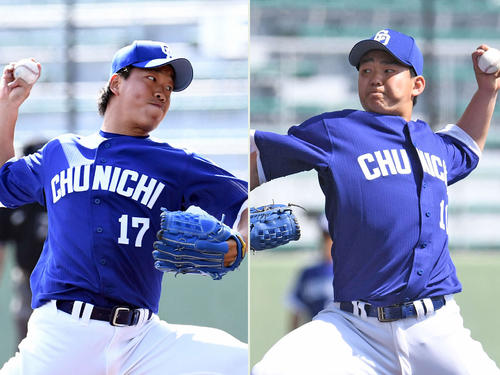 柳裕也(左)と小笠原慎之介