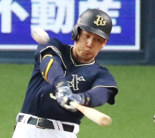 オリックス吉田正尚（２０１８年３月２４日撮影）