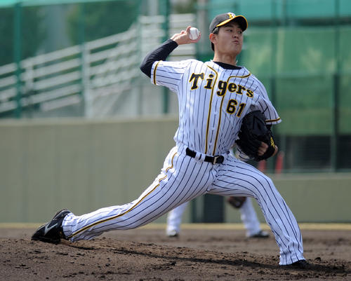 近大との練習試合で復帰登板の望月（１８年３月２９日）